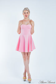 swing dress, skater mini dress, casual dress, mini summer dress, , beach dress, summer dress for women, pink dress