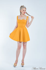 swing dress, skater mini dress, casual dress, mini summer dress, , beach dress, summer dress for women, gold dress