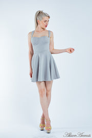 swing dress, skater mini dress, casual dress, mini summer dress, , beach dress, summer dress for women, grey dress