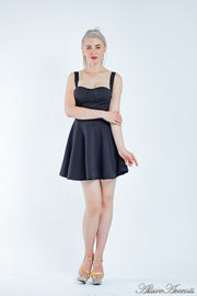swing dress, skater mini dress, casual dress, mini summer dress, , beach dress, summer dress for women, black dress