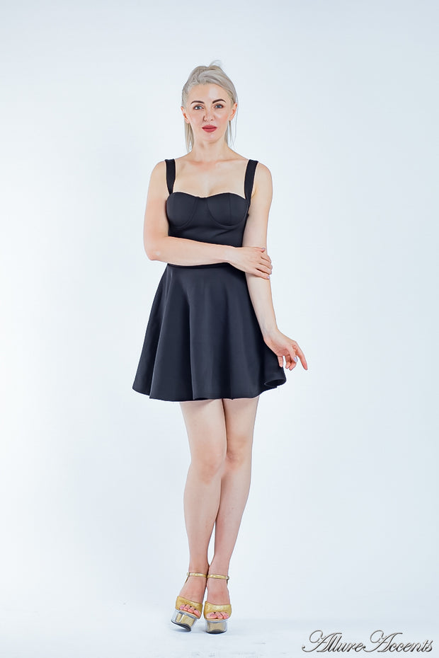 swing dress, skater mini dress, casual dress, mini summer dress, , beach dress, summer dress for women, black dress
