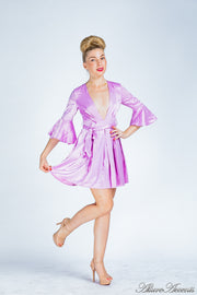 casual dress, satin mini dress, women satin dress, sexy party satin dress, purple dress