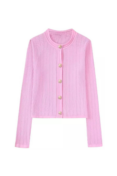 High quality women pink one-size fits all  sweater, trendy casual outerwear for all season and occasions
